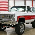 1975 Chevrolet Blazer K5 47777 Miles White / Red SUV 350ci V8 Automatic