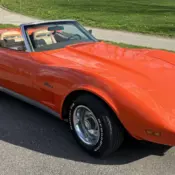 1975 Chevrolet Corvette Convertible Orange 4 speed Convertible
