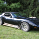1975 Chevrolet Corvette Stingray Black T Top Runs and Drives Project Car V8