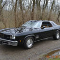 1975 CUTLASS SUPREME 350 ONE OWNER LOW MILES ORIGINAL METAL BEAUTIFUL BLACK