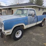 1975 Dodge Power Wagon Pickup Blue W200 4x4