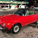 1975 FIAT SPIDER STICK,CONVERTIBLE PARKED FOR 23 YEARS IN A HEATED GARAGE.RED!