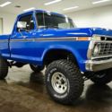 1975 Ford F100  276 Miles BLUE Pickup Truck 390 Ford V8 4 Speed  Manual