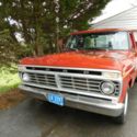 1975 Ford F100 Custom Pickup Truck. 302, 3 on the tree.