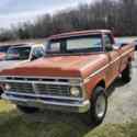 1975 Ford F100 Pickup Orange 4WD Manual