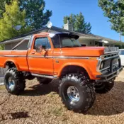 1975 Ford F100 Pickup Orange custom