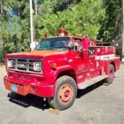 1975 GMC Pickup Red firetruck