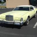 1975 Lincoln Continental Mark IV Land Yacht Yellow Boat