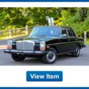 1975 Mercedes Benz 240D 74K Diesel Rare 4 Speed OM616 Black on Black!