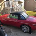 1975 mg mgb red convertible car manual classic car restored no rust