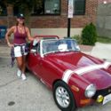 1975 MG Midget  62000 Miles Dark Red Convertible 1493cc 4 Cylinder 4 Speed Manua