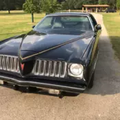 1975 Pontiac Grand Am  400 400 Turbo black on black perfect paint/body