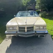 1975 Pontiac Grand Ville Convertible Yellow BROUGHAM