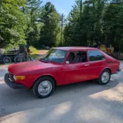 1975 Saab 99 Hatchback Red