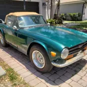 1975 Triumph TR6 Green
