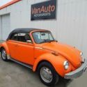 1975 Volkswagen Beetle Convertible STOCK 73,942 Miles Orange