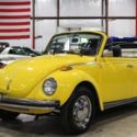 1975 Volkswagen Super Beetle  9899 Miles Yellow Convertible 4 Cylinder Manual