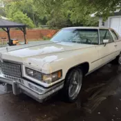 1976 Cadillac DeVille Coupe Coupe White Deville