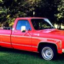 1976 Chevrolet C10 Cheyenne Hot Rod Crimson Factory Red One owner vintage nice !