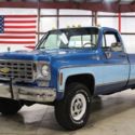 1976 Chevrolet K-20 Silverado 79278 Miles Hawaiian Blue Pickup Truck 454 V8 Auto