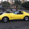 1976 Corvette Stingray T-Tops Bright Yellow W/ Dark Brown Interior L-48 L-82