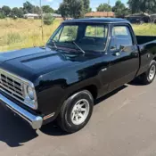 1976 dodge 100  very clean short box 10,317 Miles Black  318