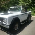 1976 Ford Bronco, white with black detail, recently painted and engine overhaul