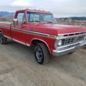 1976 FORD F150 RANGER XLT 4X4 PICKUP TRUCK: A/C, RUNS NICE, 4-SPEED, V8.