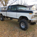 1976 Ford F250 HiBoy 390 divorced transfer case Cummins Swap Candidate High Boy