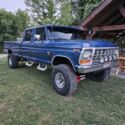 1976 Ford F250 Pickup Blue 4WD Automatic custom