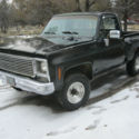 1976 GMC K-10 Sierra Fenderside 4x4 4spd 350 V8: C-10 / K-10 GMC Chevrolet Truck