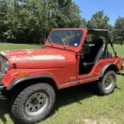 1976 Jeep CJ-5 Red Base