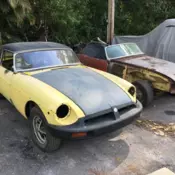 1976 MG MGB Convertible Yellow RWD Manual