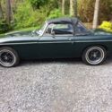1976 MGB, British racing green, convertible,