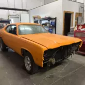 1976 Plymouth Duster 440 auto Street Strip project. Please read description