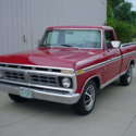 1976 RANGER XLT SHORT BOX, 360, AUTO, AC, RUST FREE, SUPER NICE RED SHORT BOX