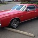 1976 Red Chrysler Cordoba automatic 2 door coupe
