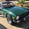 1976 Triumph TR-6 Beautiful Racing Green and Palomino Leather interior