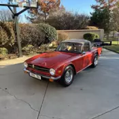 1976 Triumph TR 6 Convertible Red