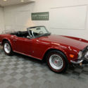 1976 TRIUMPH TR-6. MICHELIN REDLINES. LUGGAGE RACK. PERIOD NARDI STEERING WHEEL.