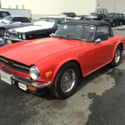 1976 Triumph TR6 Convertible Nice Driver Pimento Red with Black Interior