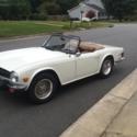 1976 triumph tr6, white, all original, 56K original miles, runs great