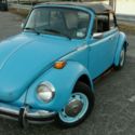 1976 Volkswagen Beetle convertible baby blue lovebug