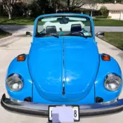 1976 Volkswagen Super Beetle Blue RWD Manual cabriolet