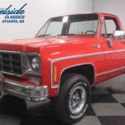 1977 Chevrolet K-10 Scottsdale 4x4 514 Miles Red Pickup Truck 350 V8 Crate Autom