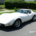 1977 Corvette White w/blue leather interior, L-48