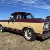 1977 Dodge D150 Pickup Red