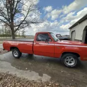 1977 Dodge D/W Series Pickup Red D100