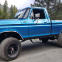 1977 Ford F-150 Custom Lifted 4x4 Shortbed 4-speed manual trans.