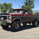 1977 Ford F-150 HighBoy Custom Ranger 4x4 W/38&#039;s ORIGINAL CALIFORNIA BLUE PLATE